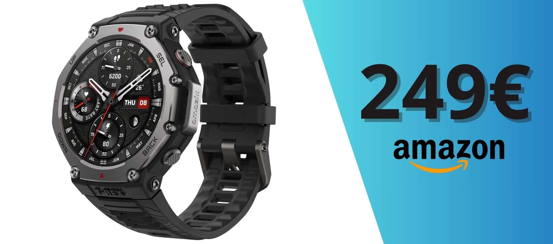 Amazfit T-Rex 3: smartwatch perfetto per trekking a soli 249,99€ con sconto del 17%! Amazfit T-Rex 3: smartwatch perfetto per trekking a soli 249,99€ con sconto del 17%!