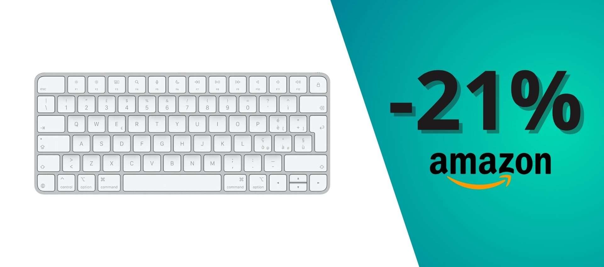 ELEGANZA E PRODUTTIVITA': Apple Magic Keyboard Italiana a soli 93,99€ (-21%) ELEGANZA E PRODUTTIVITA': Apple Magic Keyboard Italiana a soli 93,99€ (-21%)