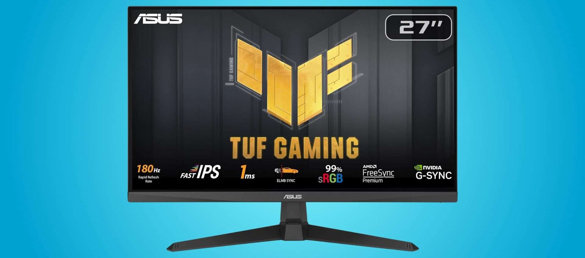 Asus TUF Gaming VG279Q3A: solo 139€ per Full HD 180 Hz, Fast IPS e 1ms Asus TUF Gaming VG279Q3A: solo 139€ per Full HD 180 Hz, Fast IPS e 1ms