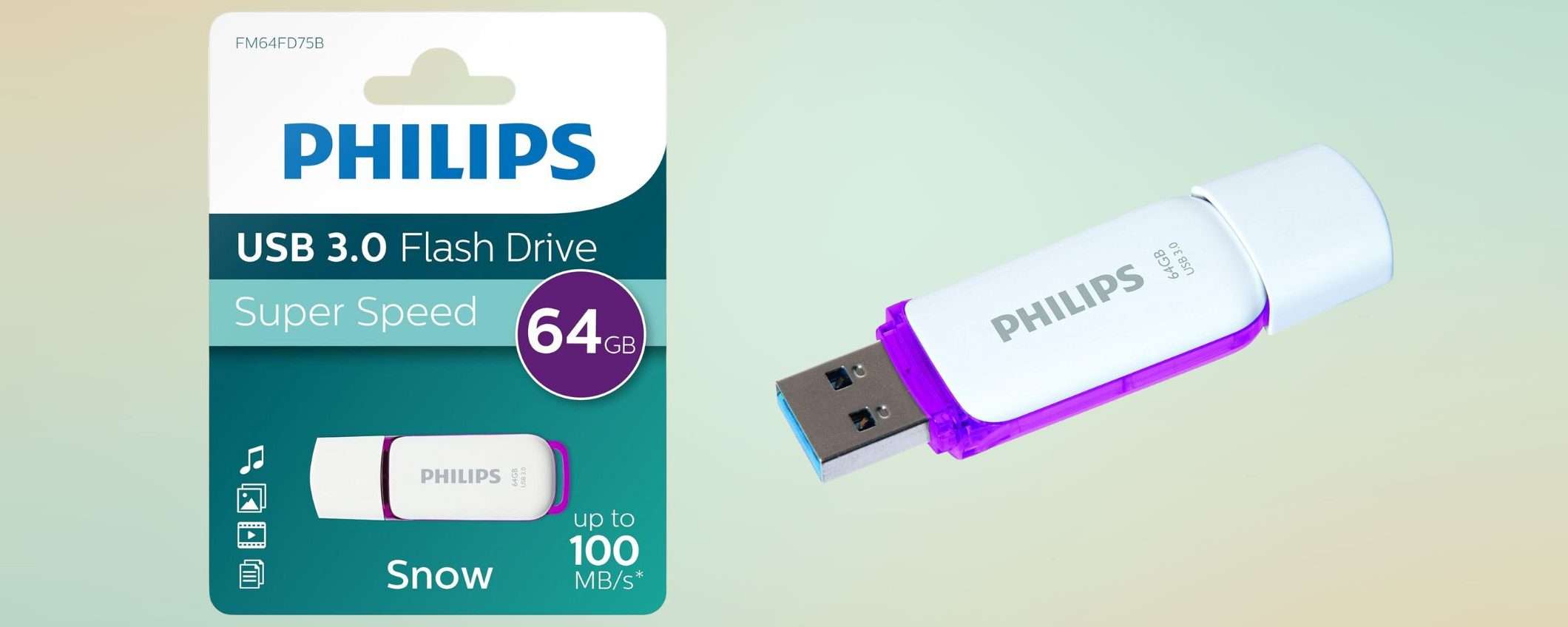 Questa chiavetta USB Philips da 64GB è a soli 9 euro su Amazon Questa chiavetta USB Philips da 64GB è a soli 9 euro su Amazon