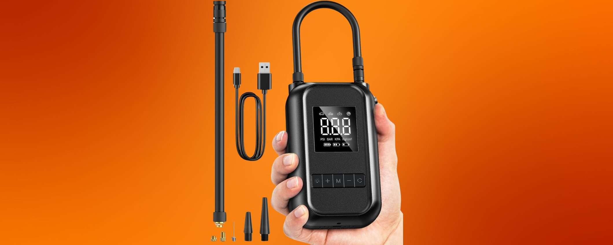 Compressore aria portatile in SUPER SCONTO: gonfi tutto in un attimo (-68%) Compressore aria portatile in SUPER SCONTO: gonfi tutto in un attimo (-68%)
