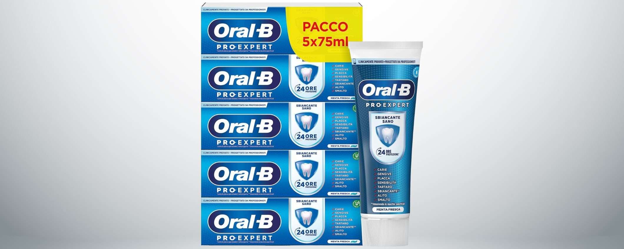 Dentifricio Oral-B Sbiancante: prezzo SCORTA su Amazon Dentifricio Oral-B Sbiancante: prezzo SCORTA su Amazon