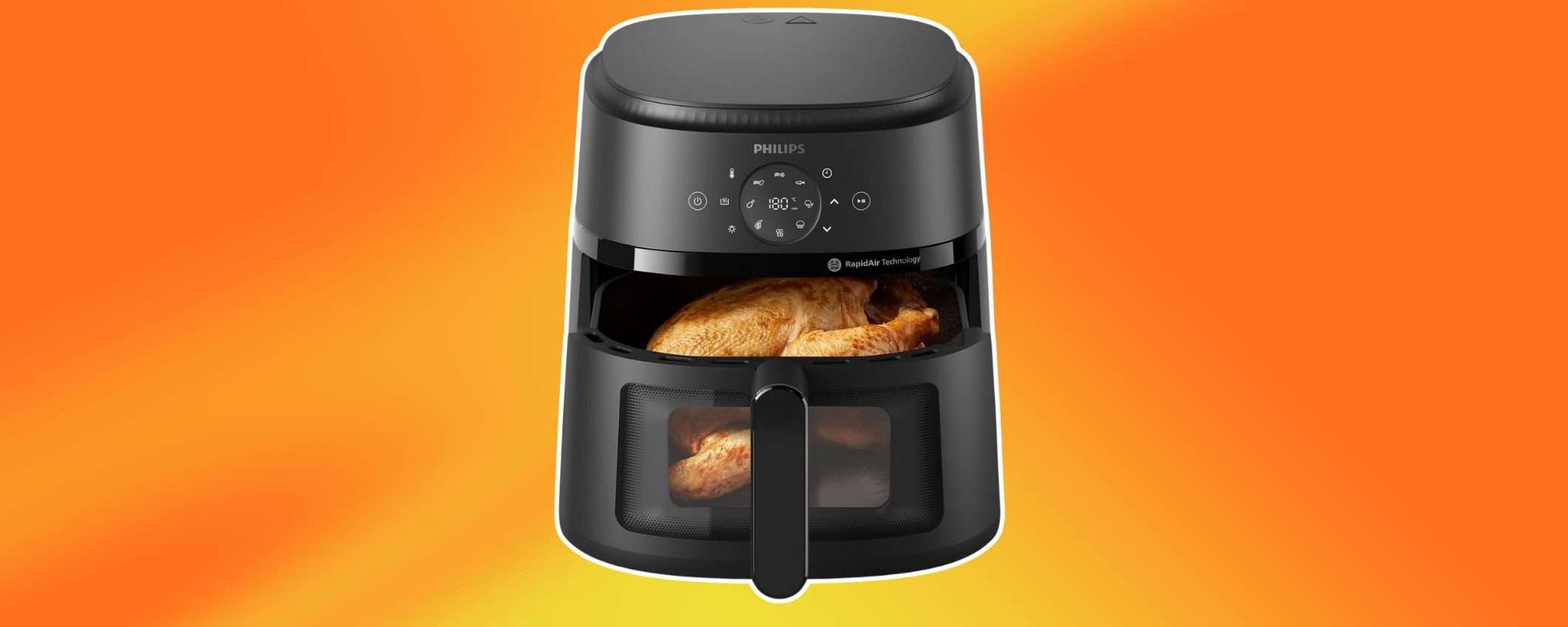 Friggitrice ad aria Philips 13-in-1 con finestra TRASPARENTE in sconto LAMPO su Amazon Friggitrice ad aria Philips 13-in-1 con finestra TRASPARENTE in sconto LAMPO su Amazon