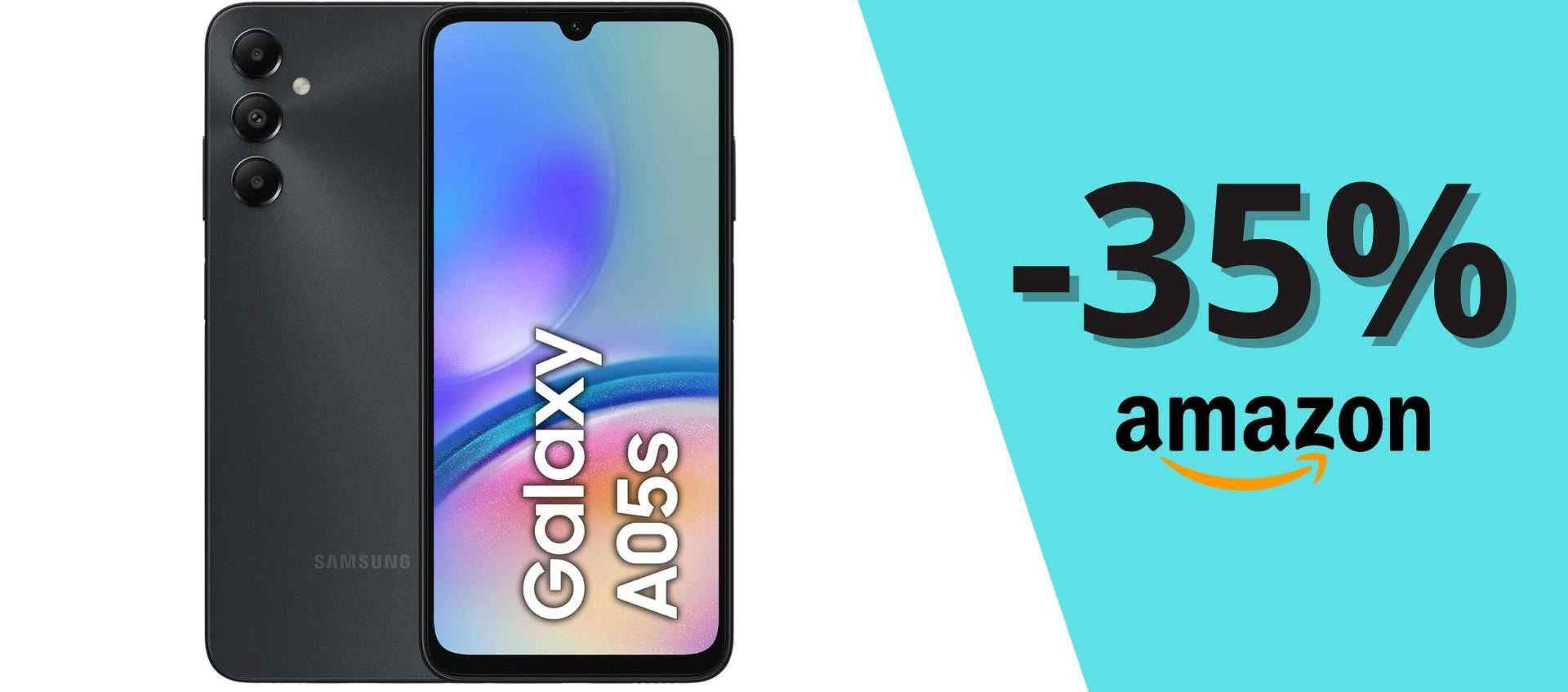 Samsung Galaxy A05s mai così ECONOMICO: in offerta ad appena 116€ Samsung Galaxy A05s mai così ECONOMICO: in offerta ad appena 116€