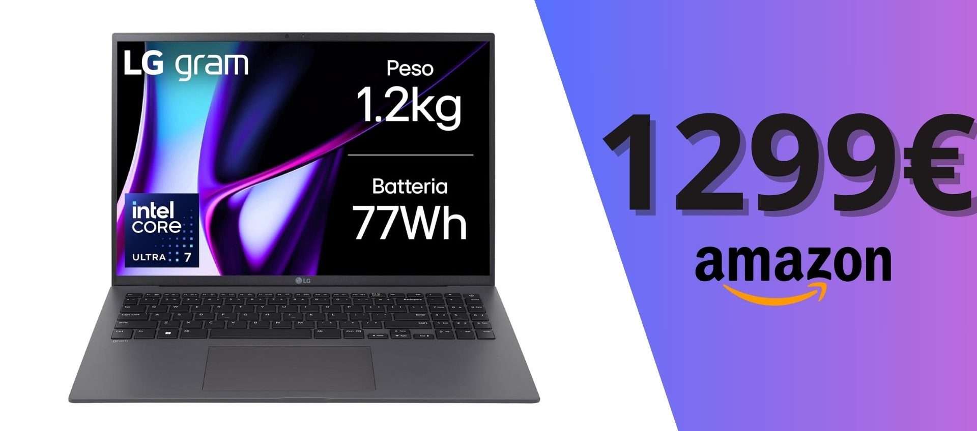ULTRALEGGERO POTENTE: laptop LG gram 16 a soli 1.299,99€ ULTRALEGGERO POTENTE: laptop LG gram 16 a soli 1.299,99€