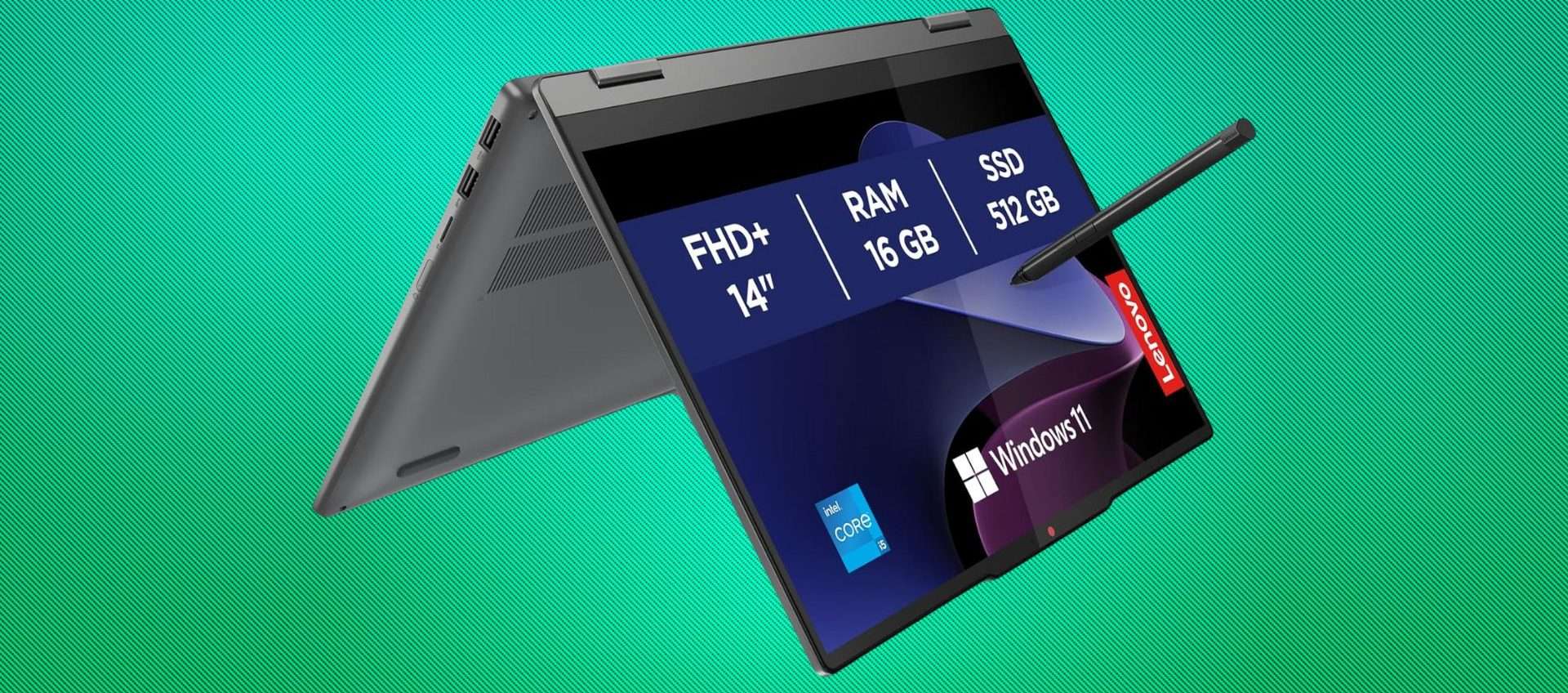 Lenovo ideapad 5: notebook e tablet in un unico device, tuo a 759€ Lenovo ideapad 5: notebook e tablet in un unico device, tuo a 759€