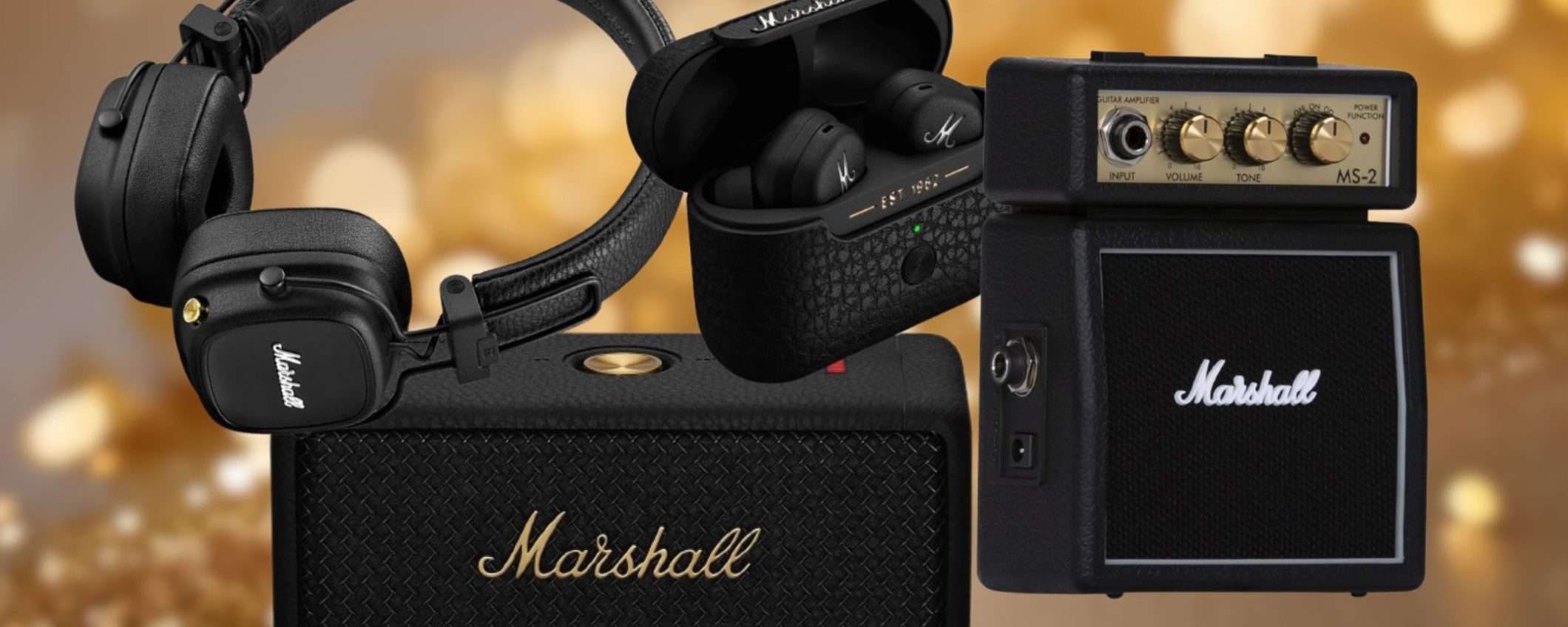 Marshall prezzi INASPETTATI su Amazon: tante occasioni super premium