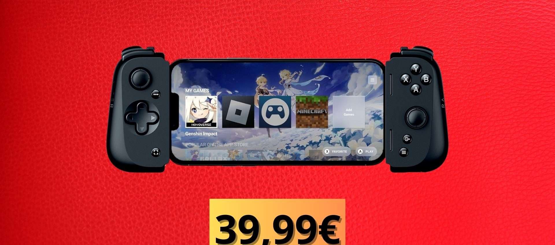 Razer Kishi V2 per iPhone in offerta: da 119€ a soli 39€, ultima possibilità Razer Kishi V2 per iPhone in offerta: da 119€ a soli 39€, ultima possibilità