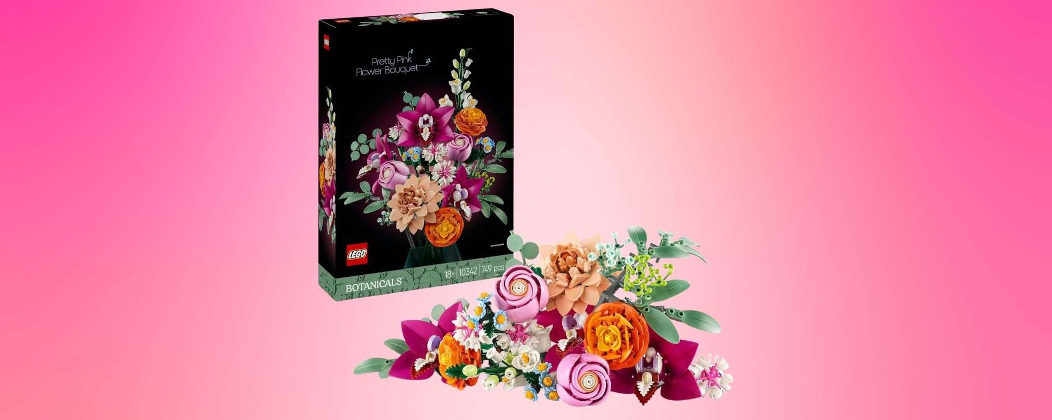 Set LEGO Bouquet di Fiori Rosa: un regalo romantico in offerta su Amazon Set LEGO Bouquet di Fiori Rosa: un regalo romantico in offerta su Amazon
