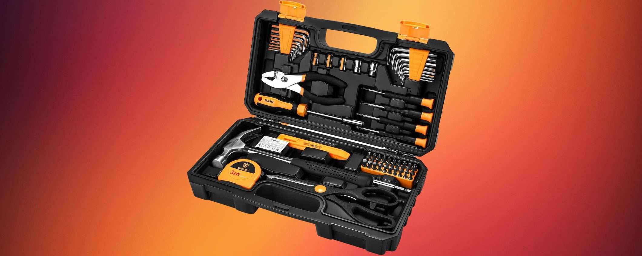 Solo 22 euro per questa valigetta degli attrezzi super accessoriata (Amazon) Solo 22 euro per questa valigetta degli attrezzi super accessoriata (Amazon)