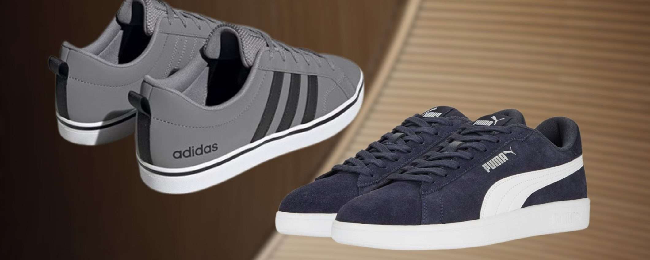 Adidas e Puma, sneaker a prezzo SPECIALE su Amazon: modelli a partire da 35€ Adidas e Puma, sneaker a prezzo SPECIALE su Amazon: modelli a partire da 35€