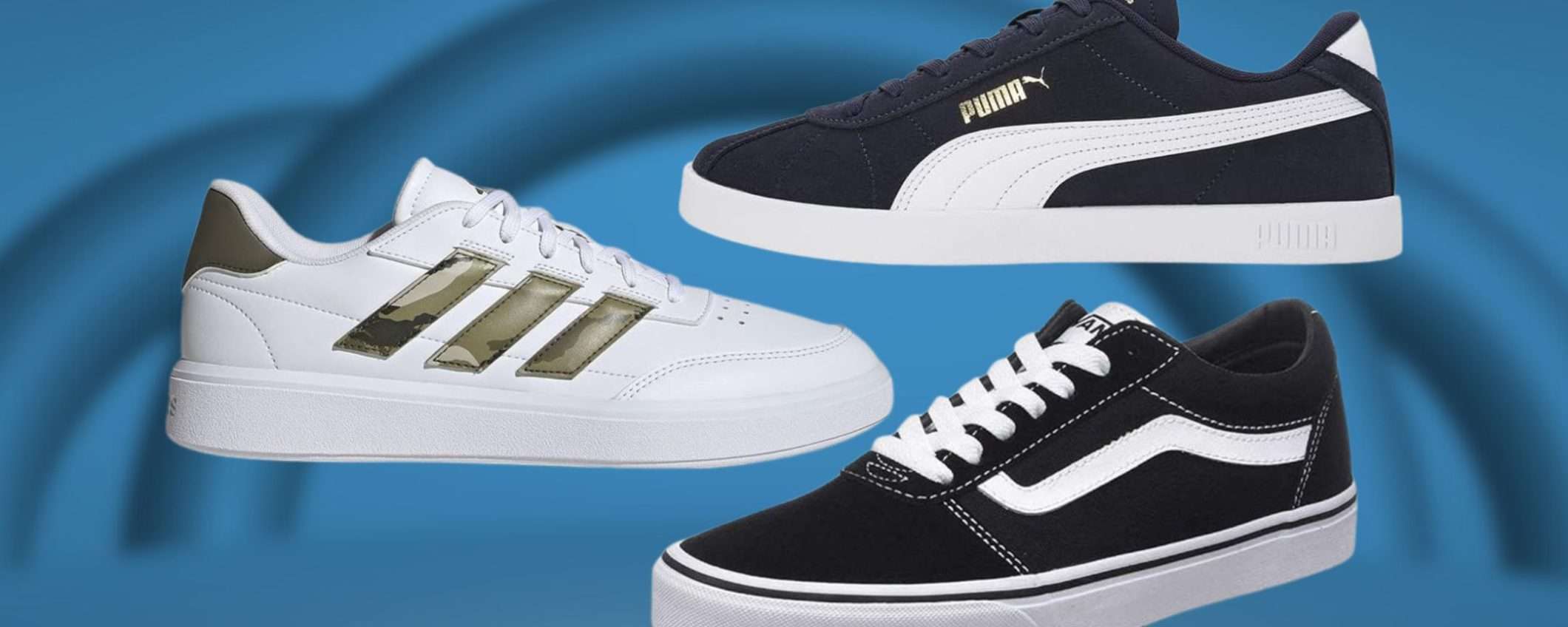Amazon SBRICIOLA Globo: sneaker Adidas, Puma, Vans e altri a partire da 27€ Amazon SBRICIOLA Globo: sneaker Adidas, Puma, Vans e altri a partire da 27€