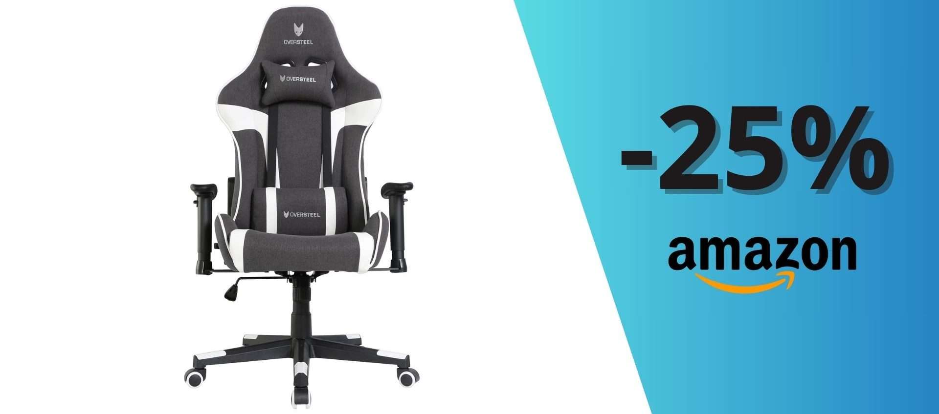 Sedia da gaming ad un prezzaccio: solo 158€, massimo comfort e finiture stupende Sedia da gaming ad un prezzaccio: solo 158€, massimo comfort e finiture stupende