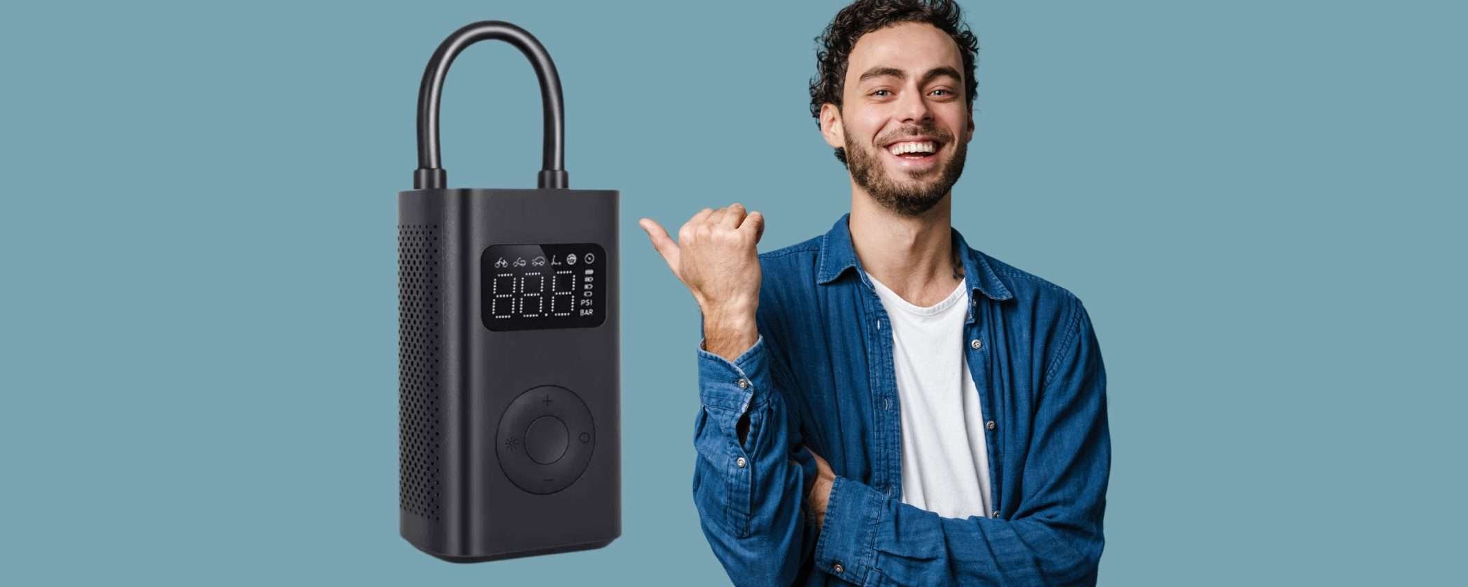 Affronta i viaggi in auto con il compressore Xiaomi che gonfia di tutto Affronta i viaggi in auto con il compressore Xiaomi che gonfia di tutto