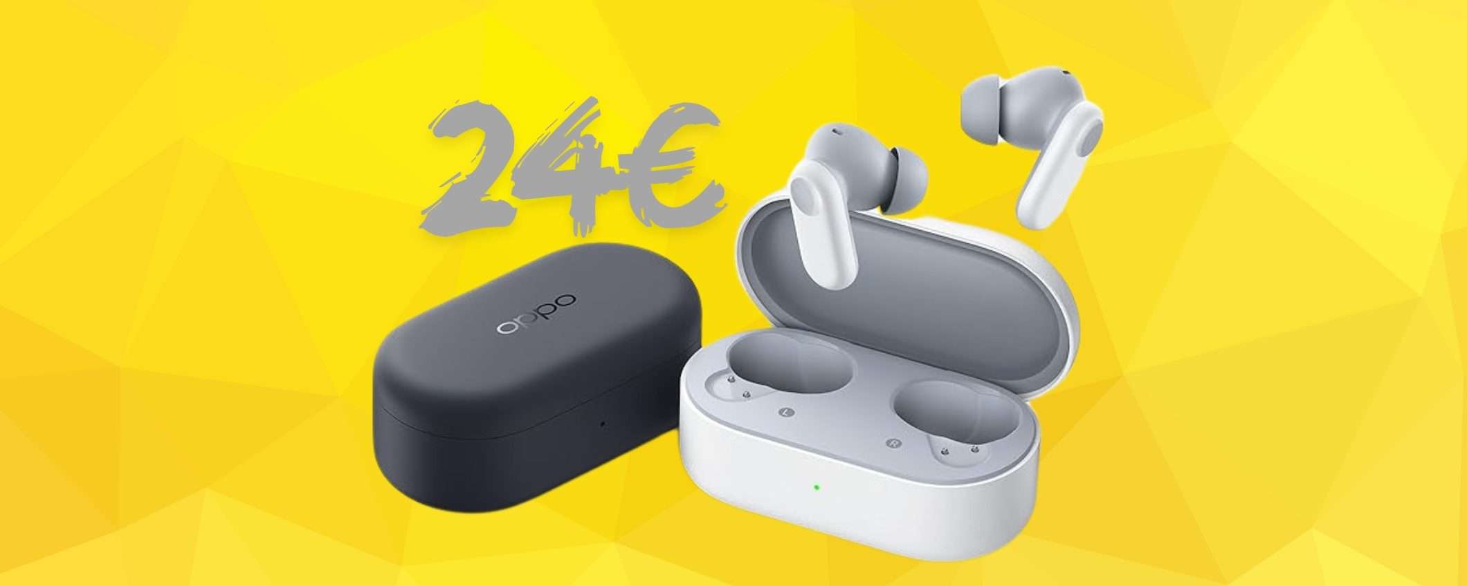 Audio per 38h e cancellazione del rumore con OPPO Enco Buds2 Pro al 51% Audio per 38h e cancellazione del rumore con OPPO Enco Buds2 Pro al 51%