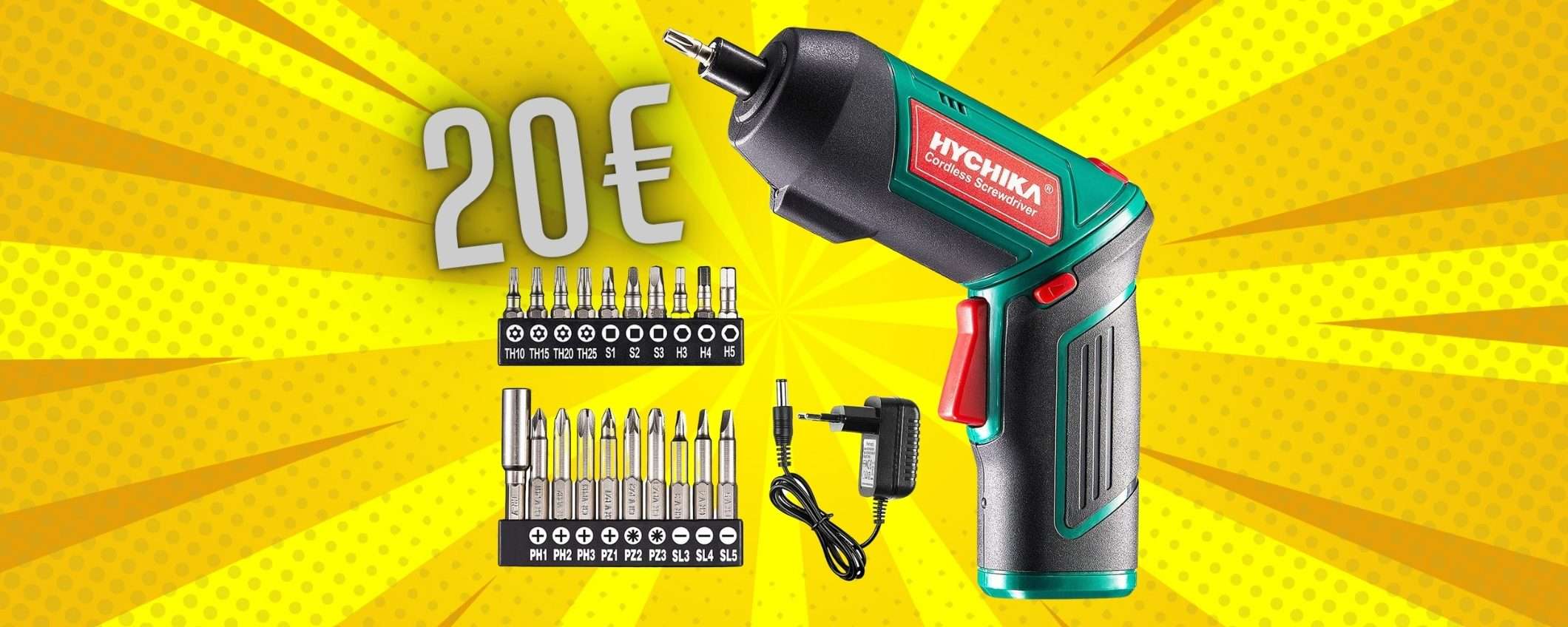 Avvitatore elettrico multiuso con manico versatile e tanti accessori (20€) Avvitatore elettrico multiuso con manico versatile e tanti accessori (20€)