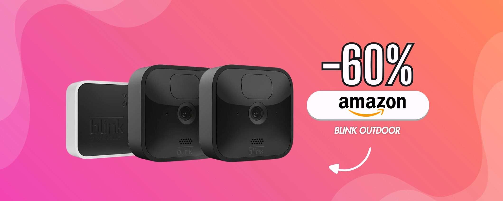 Blink Outdoor: 2 videocamere da esterno e che installi Fai Da te (-60%) Blink Outdoor: 2 videocamere da esterno e che installi Fai Da te (-60%)