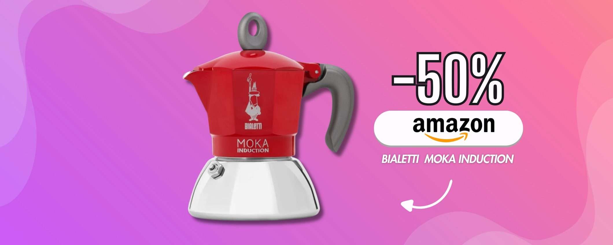Bialetti Moka Induction: caffè di qualità con la macchinetta al 50% Bialetti Moka Induction: caffè di qualità con la macchinetta al 50%