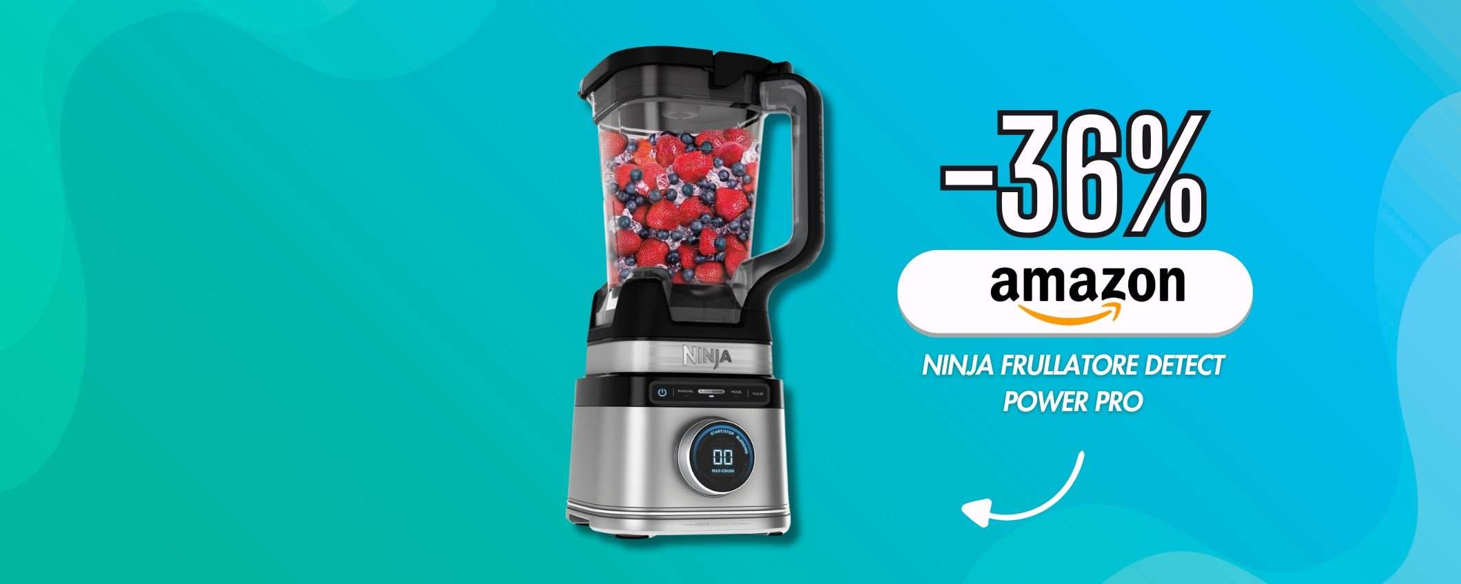 Ninja Detect Power Pro, il frullatore che sminuzza con 1200W di potenza Ninja Detect Power Pro, il frullatore che sminuzza con 1200W di potenza
