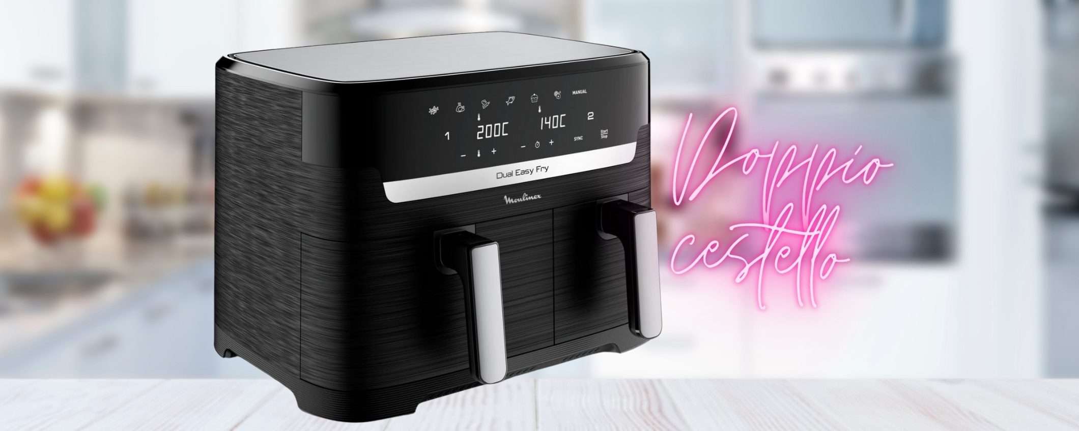 Cucina super veloce e più sana con questa friggitrice ad aria per 8 persone Cucina super veloce e più sana con questa friggitrice ad aria per 8 persone