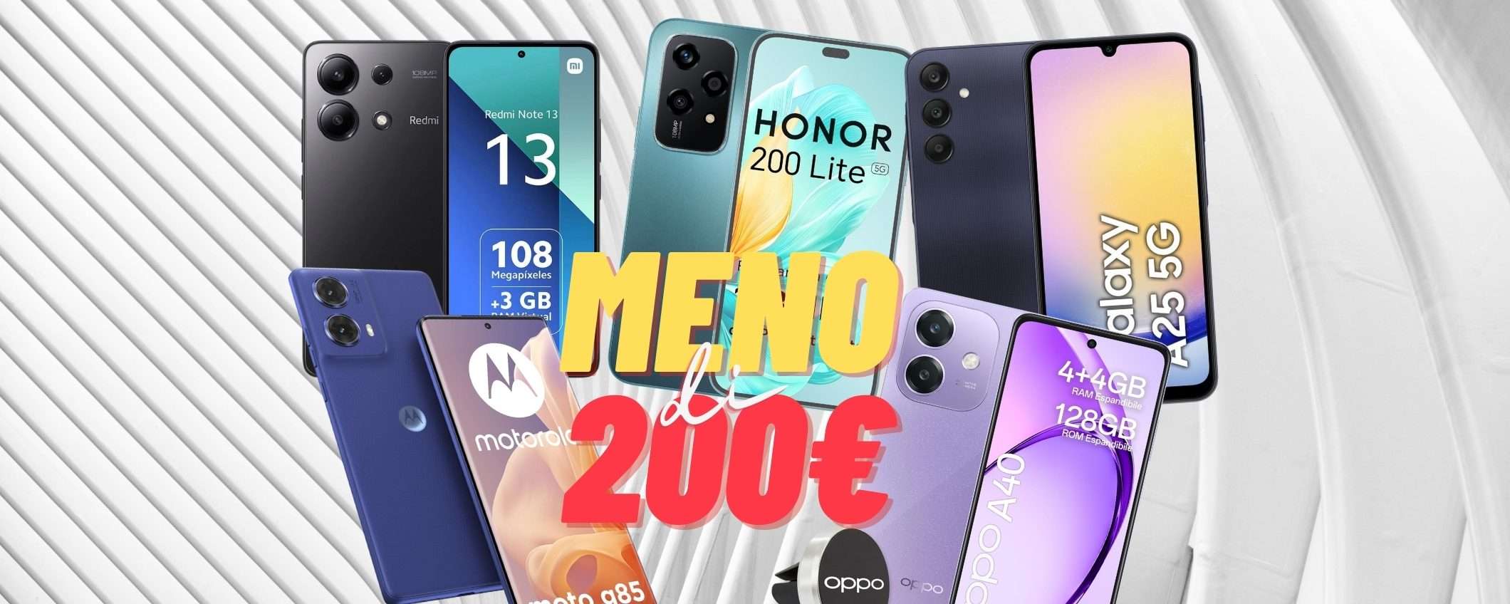 Ecco quali sono i migliori smartphone a meno di 200€ di Febbraio