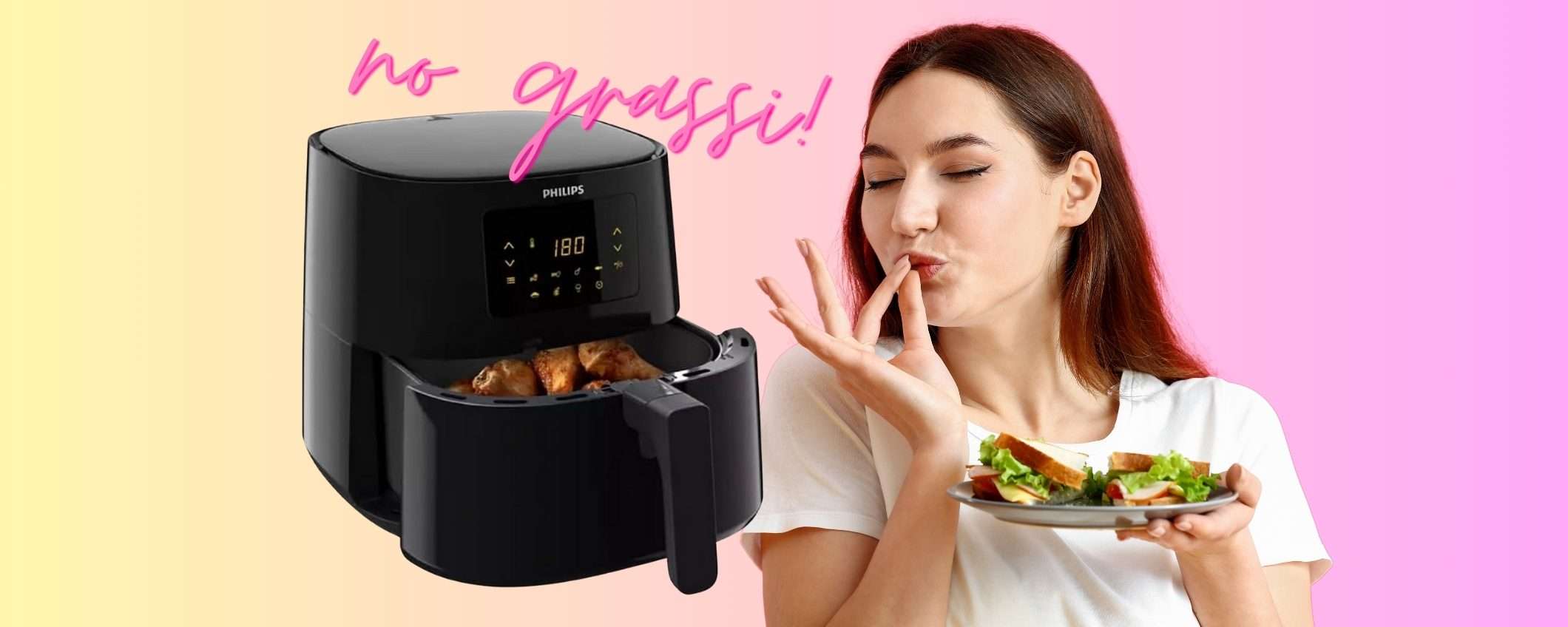 Friggitrice ad aria Philips Airfryer 14 in 1: cucina con il 90% in meno di grassi Friggitrice ad aria Philips Airfryer 14 in 1: cucina con il 90% in meno di grassi