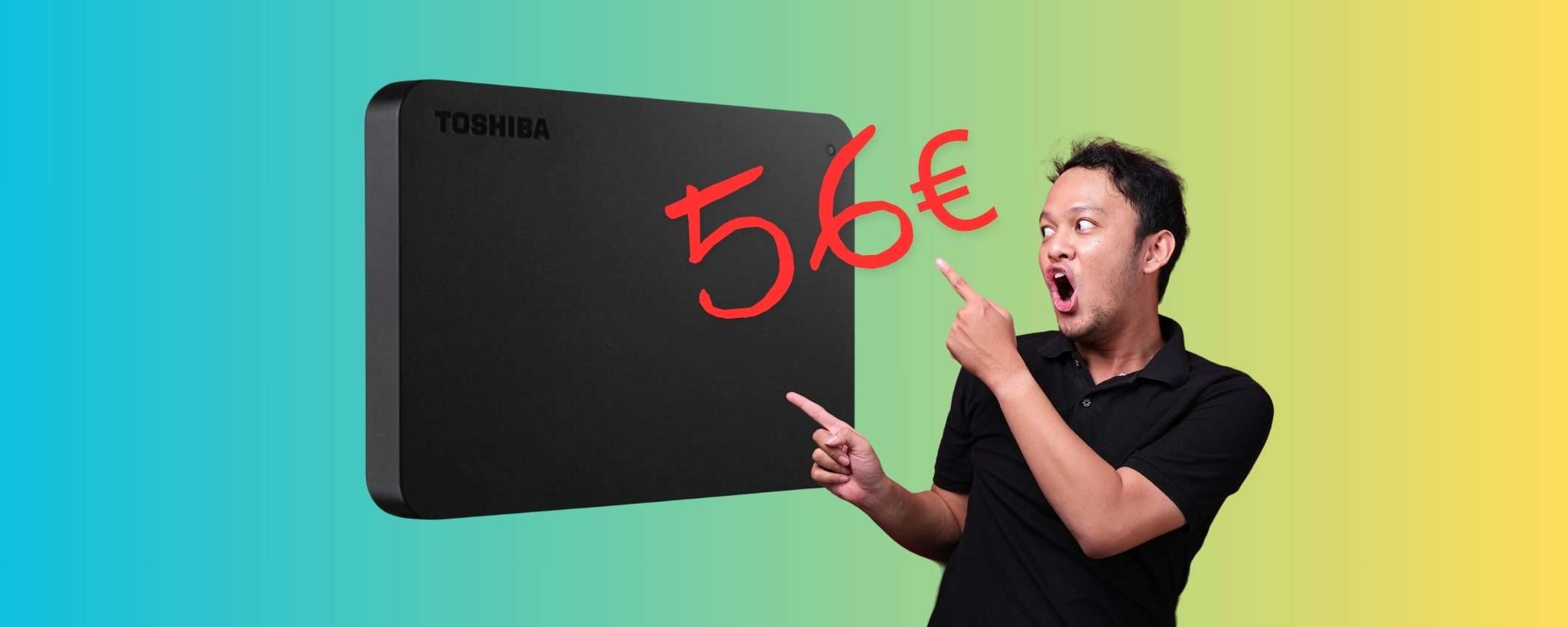 Hard Disk esterno portatile Toshiba da 1TB: velocità e capacità a soli 56€ Hard Disk esterno portatile Toshiba da 1TB: velocità e capacità a soli 56€