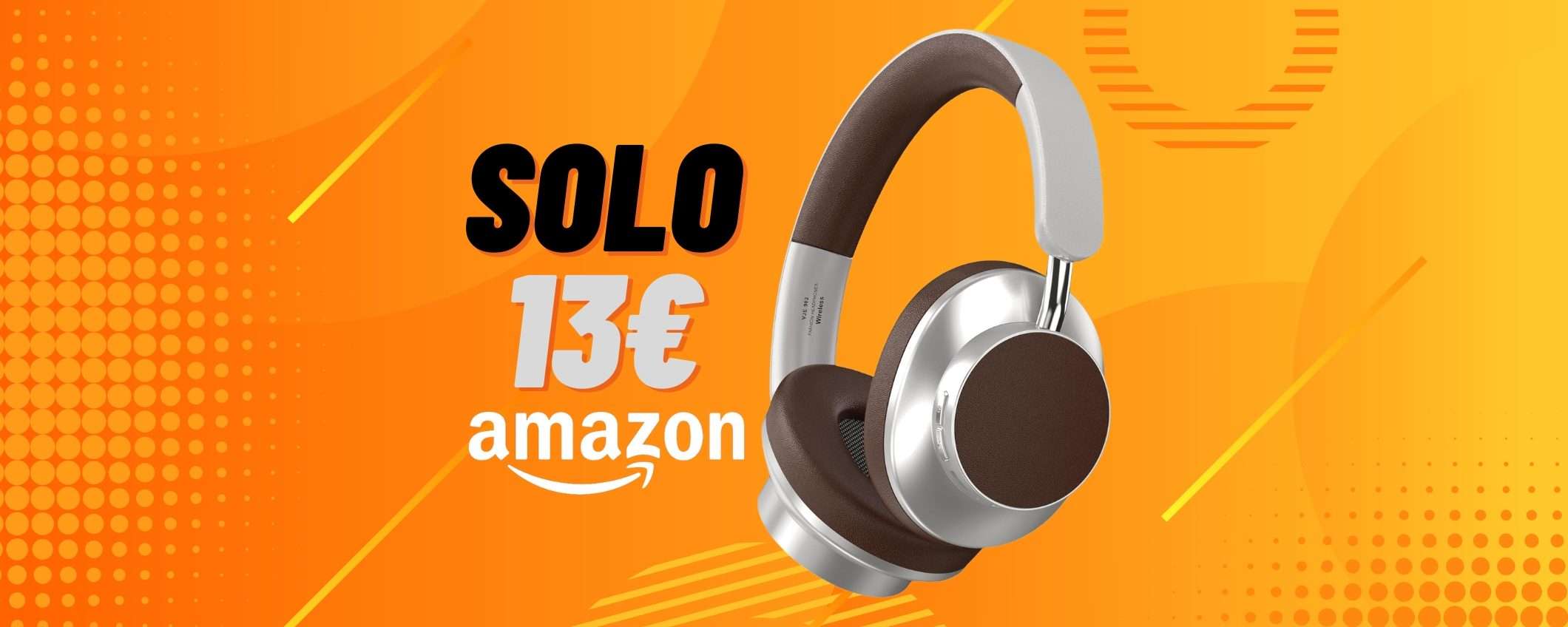 Oggi bastano 13€ per queste splendide cuffie Bluetooth con audio WoW Oggi bastano 13€ per queste splendide cuffie Bluetooth con audio WoW