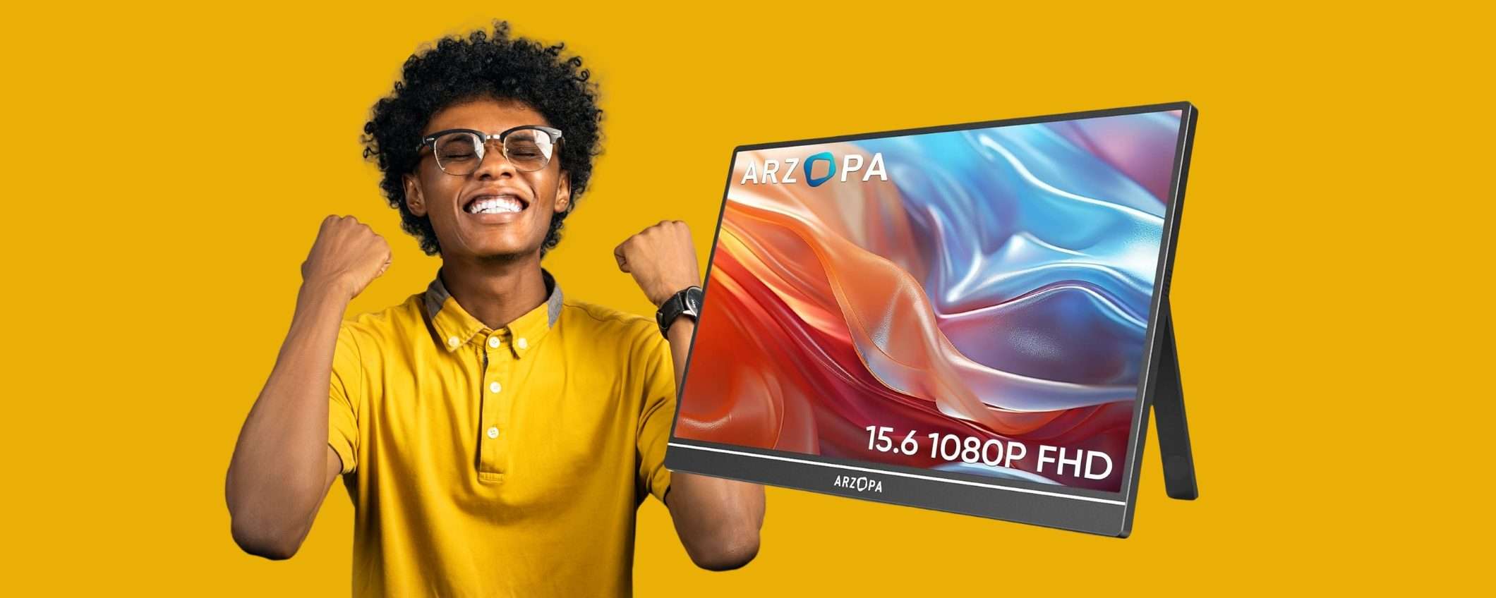 Più efficienza anche lontano da casa con il monitor portatile ARZOPA a 86€ Più efficienza anche lontano da casa con il monitor portatile ARZOPA a 86€