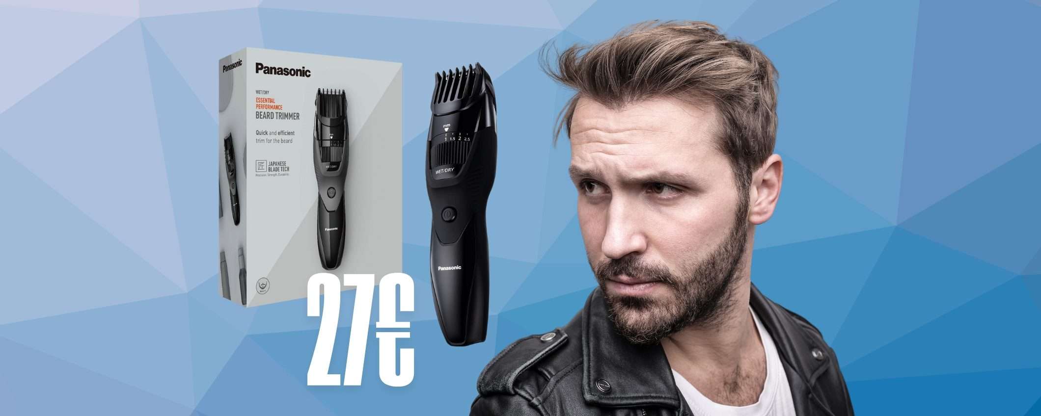 Regolabarba e tagliacapelli Panasonic in sconto assurdo del 53% oggi tuo a 27€ Regolabarba e tagliacapelli Panasonic in sconto assurdo del 53% oggi tuo a 27€