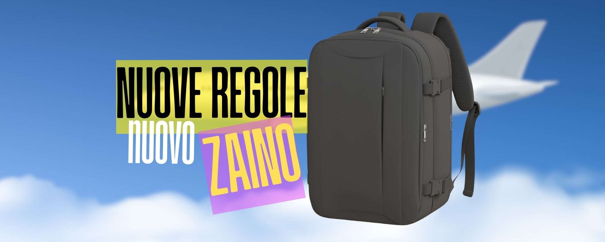 Ryanair: nuova stretta sul bagaglio a mano? Nessun problema con questo zaino Ryanair: nuova stretta sul bagaglio a mano? Nessun problema con questo zaino
