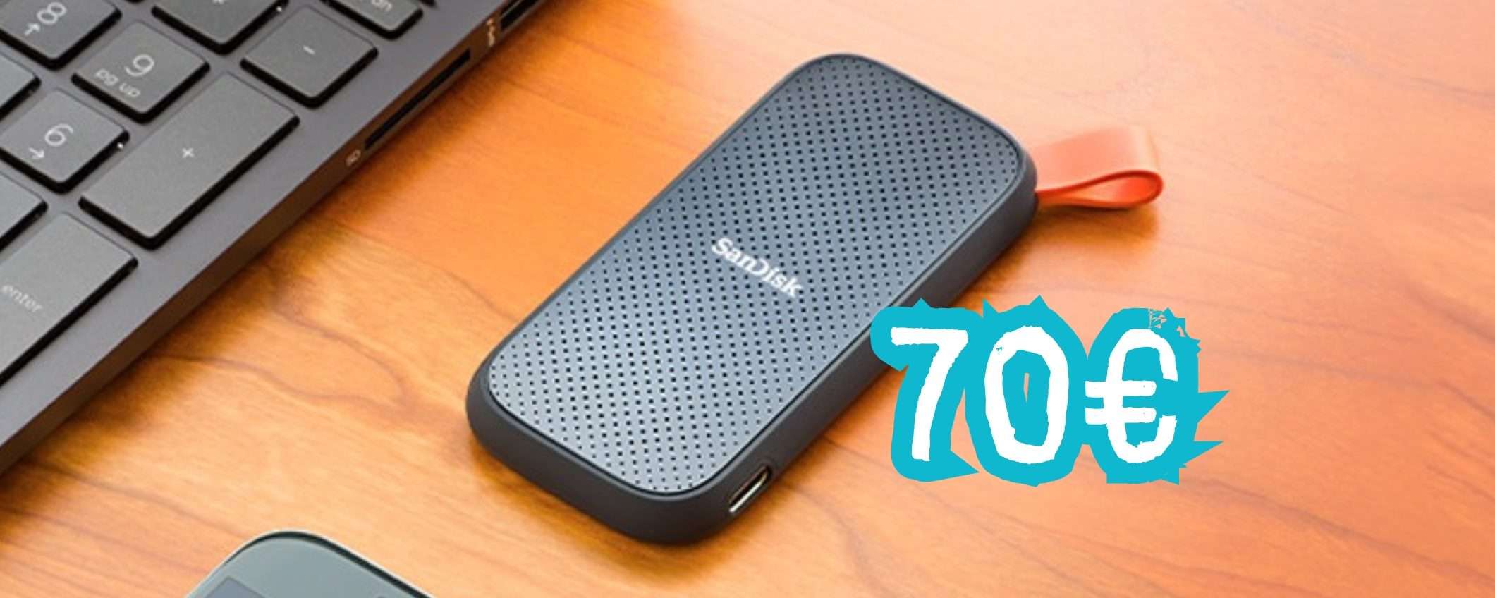 SanDisk Portatile: l'SSD più amato da 1TB oggi tuo a un prezzaccio, solo 70€ SanDisk Portatile: l'SSD più amato da 1TB oggi tuo a un prezzaccio, solo 70€