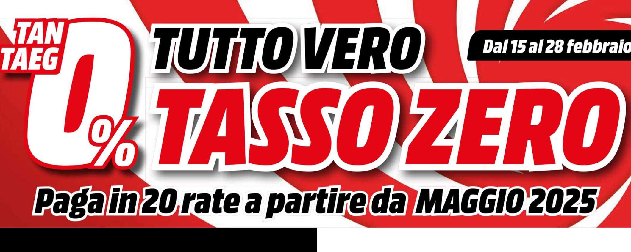 Volantino MediaWorld: torna la promozione a tasso zero, paghi da maggio 2025 Volantino MediaWorld: torna la promozione a tasso zero, paghi da maggio 2025
