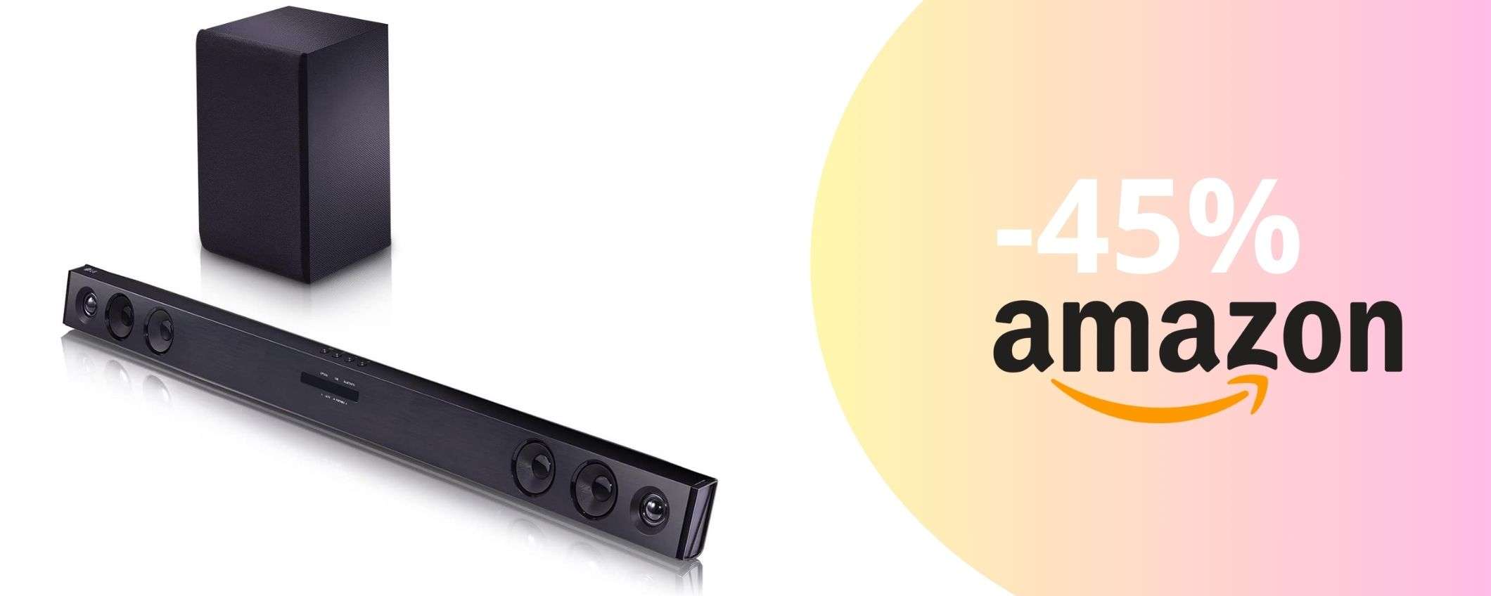 LG SQC2: la soundbar che rivoluziona l'audio della tua tv a prezzo scontato LG SQC2: la soundbar che rivoluziona l'audio della tua tv a prezzo scontato