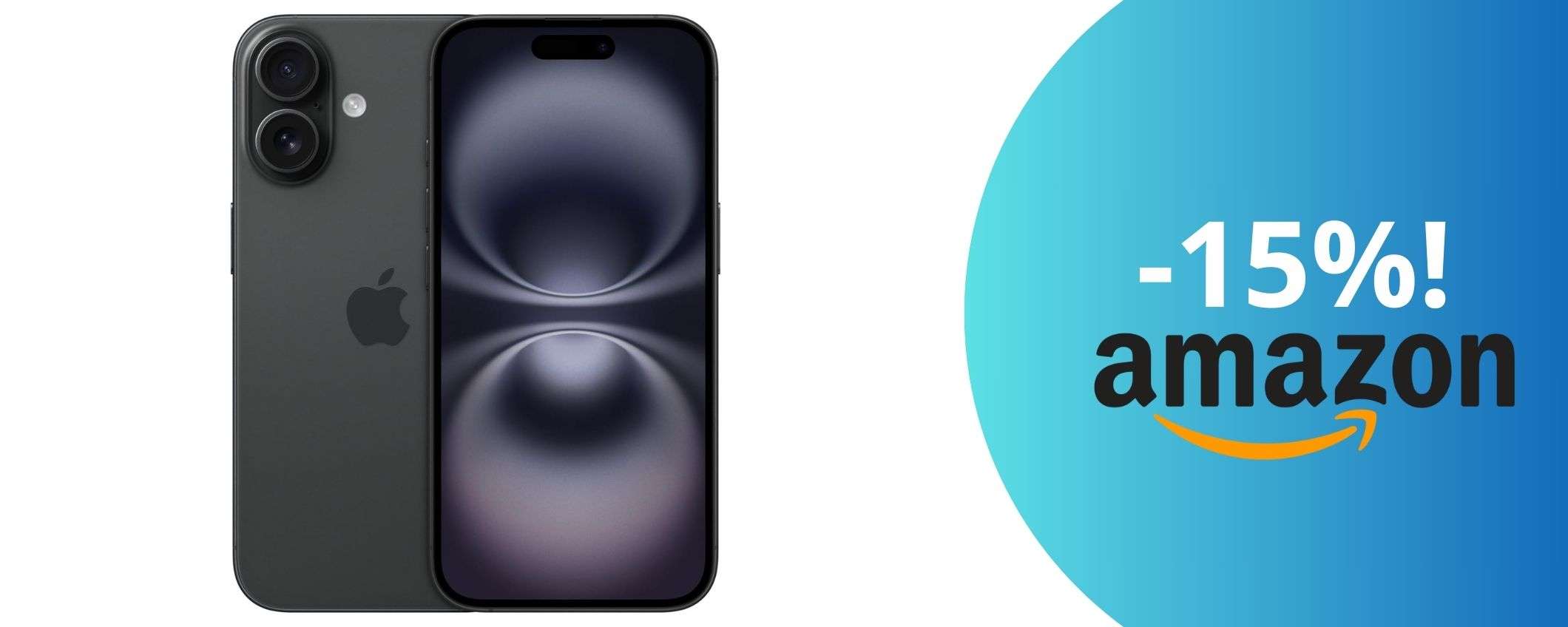 L'iPhone 16 da 128GB ad un prezzo sbalorditivo: l'offerta da non perdere L'iPhone 16 da 128GB ad un prezzo sbalorditivo: l'offerta da non perdere