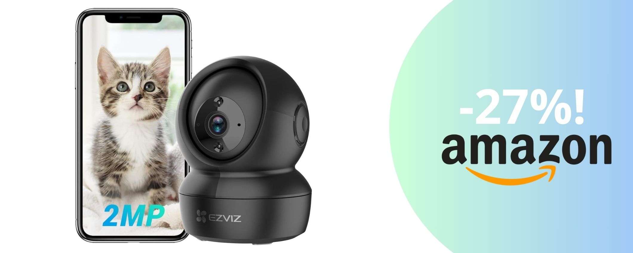 Telecamera Wi-Fi per la sicurezza della tua casa: lo sconto imperdibile Telecamera Wi-Fi per la sicurezza della tua casa: lo sconto imperdibile