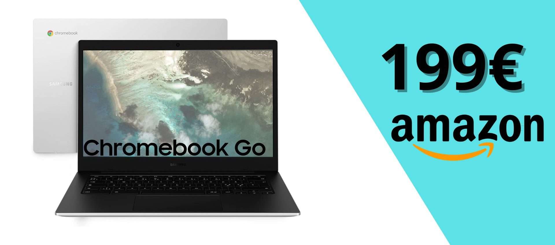 Samsung Galaxy Chromebook Go in offerta: oggi è tuo a meno di 200€ Samsung Galaxy Chromebook Go in offerta: oggi è tuo a meno di 200€