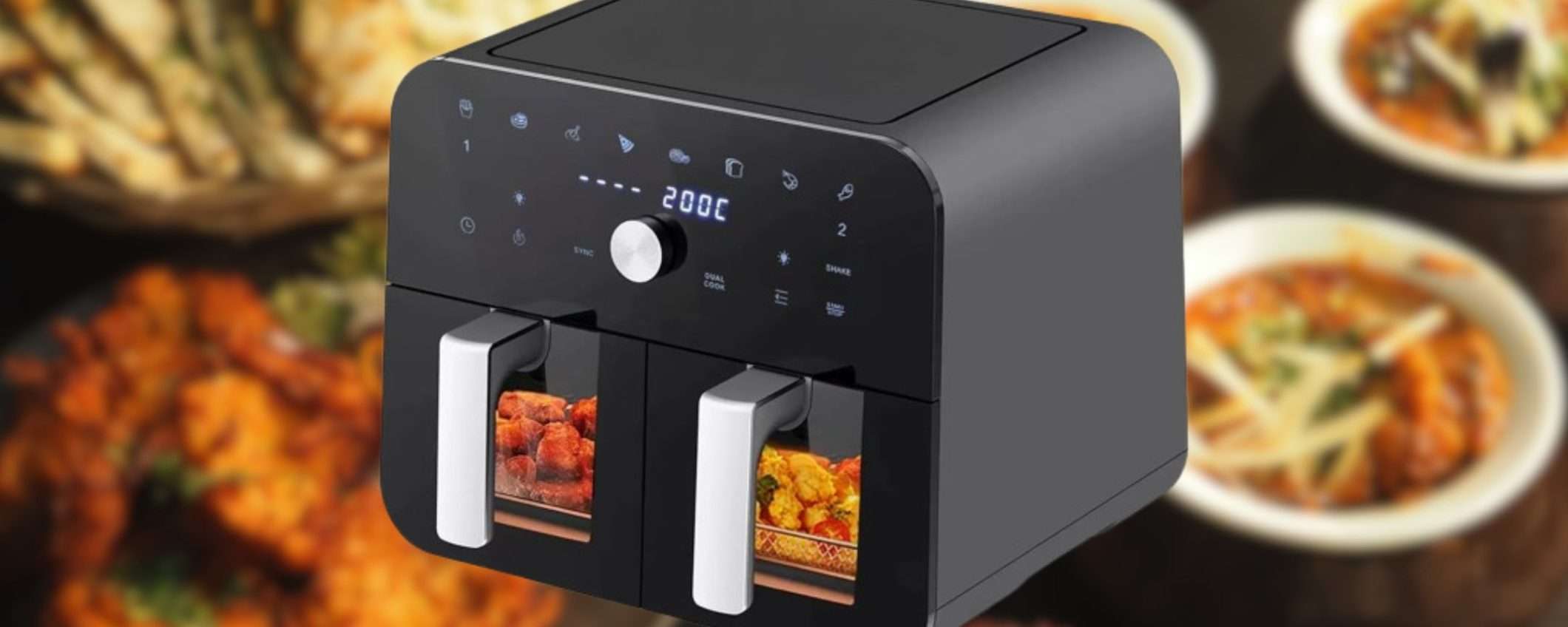 Friggitrice ad aria da 10 litri con DUE cestelli: prezzo è INCREDIBILE (85€) Friggitrice ad aria da 10 litri con DUE cestelli: prezzo è INCREDIBILE (85€)