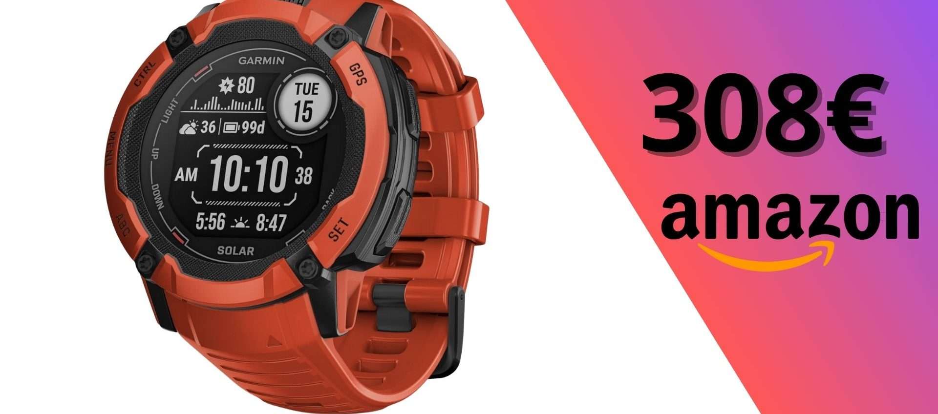 Garmin Instinct 2X Solar in offerta: il prezzo crolla a soli 309 euro Garmin Instinct 2X Solar in offerta: il prezzo crolla a soli 309 euro