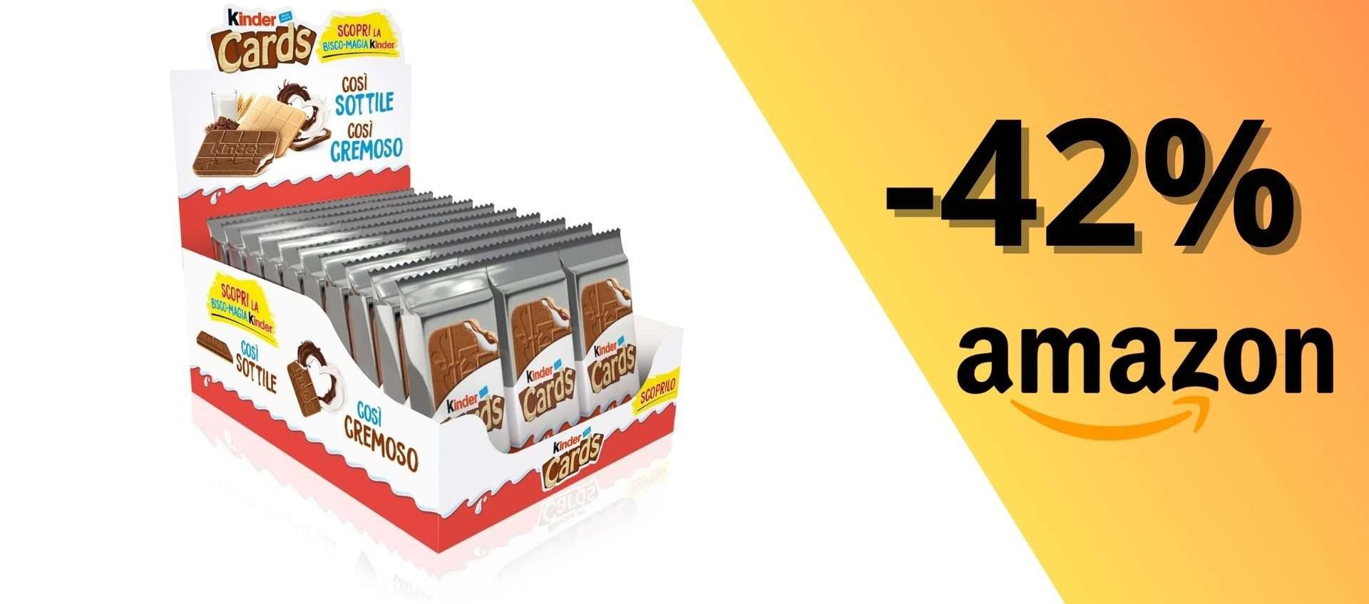 PROMO GOLOSISSIMA: 30 Kinder Cards a soli 11,94€ con sconto 42% PROMO GOLOSISSIMA: 30 Kinder Cards a soli 11,94€ con sconto 42%