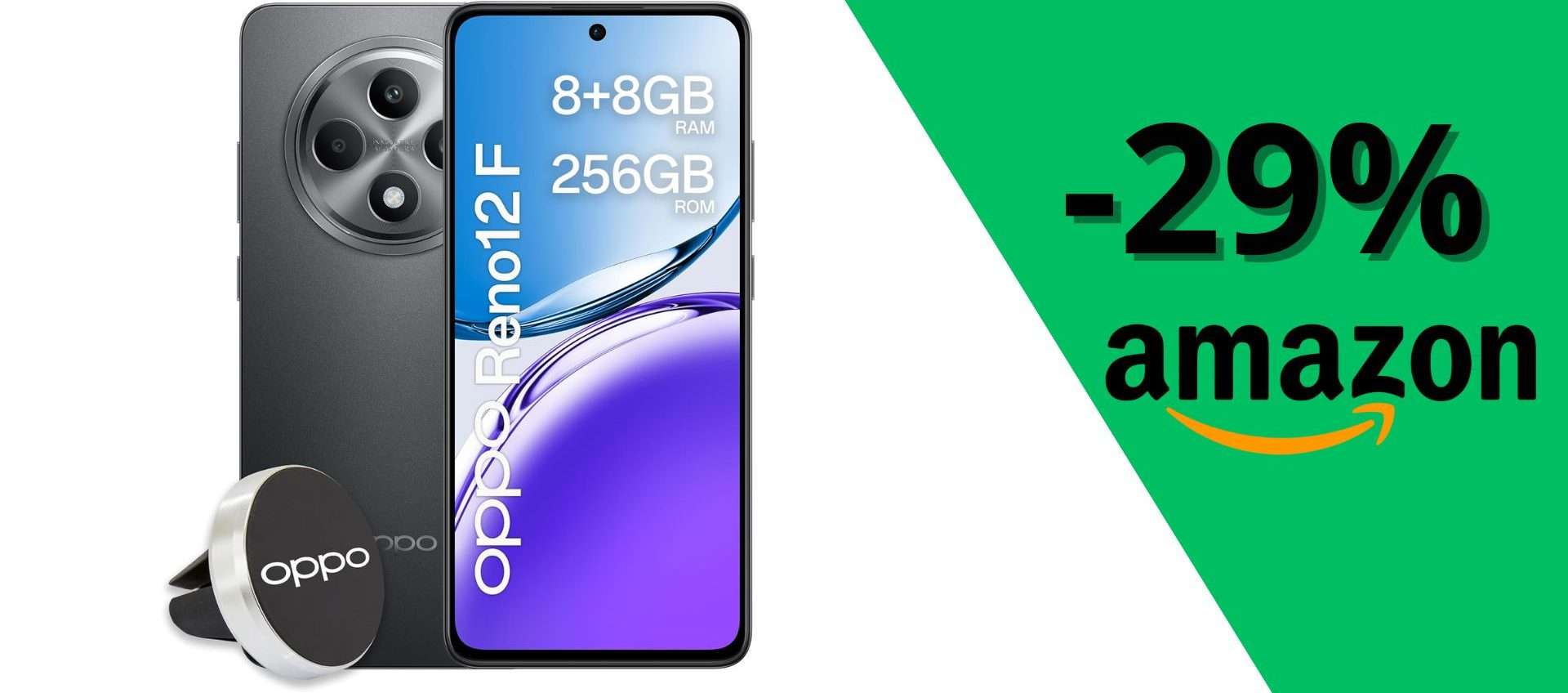 OPPO Reno12 F AI in offerta a 199,99€: fotocamera da 50MP e display AMOLED 120Hz OPPO Reno12 F AI in offerta a 199,99€: fotocamera da 50MP e display AMOLED 120Hz
