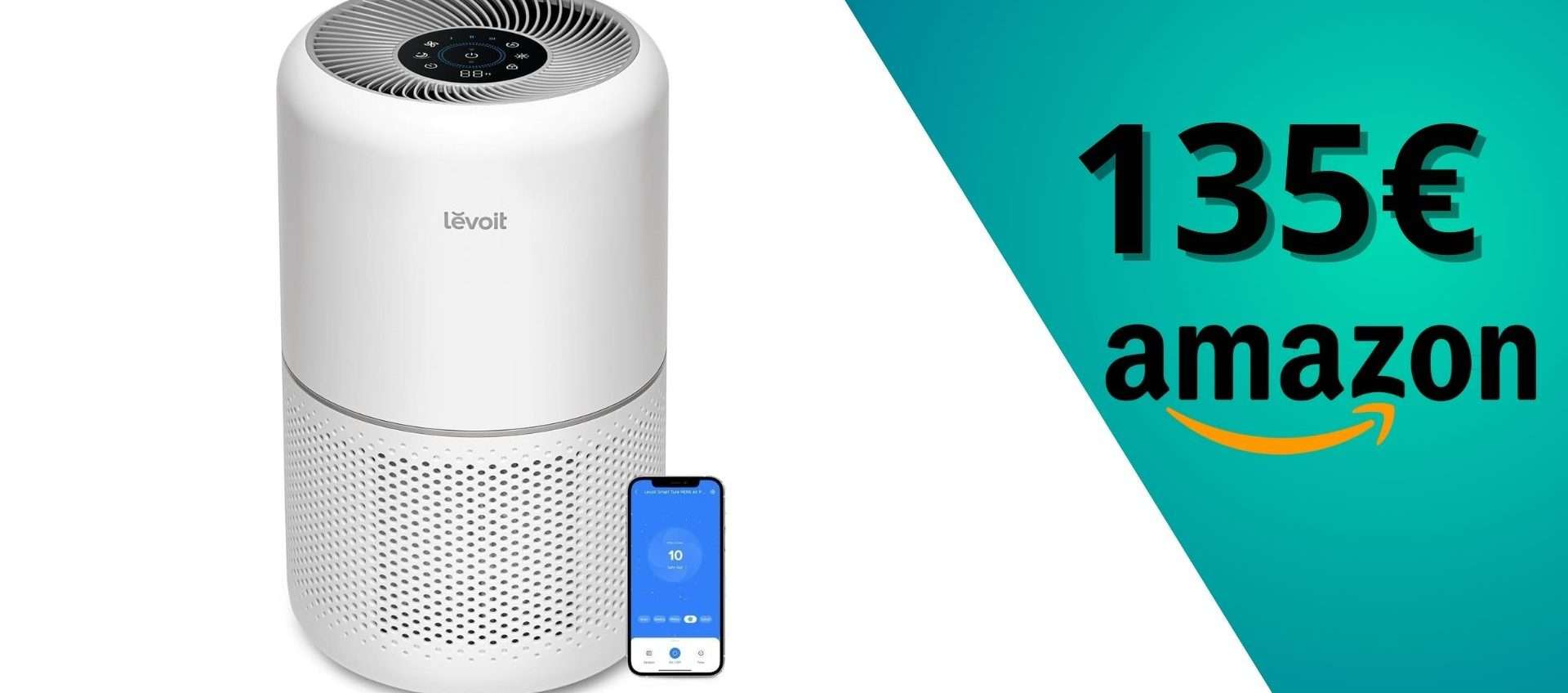 Purificatore d’Aria in offerta: filtro HEPA e controllo smart a soli 135,99€ Purificatore d’Aria in offerta: filtro HEPA e controllo smart a soli 135,99€