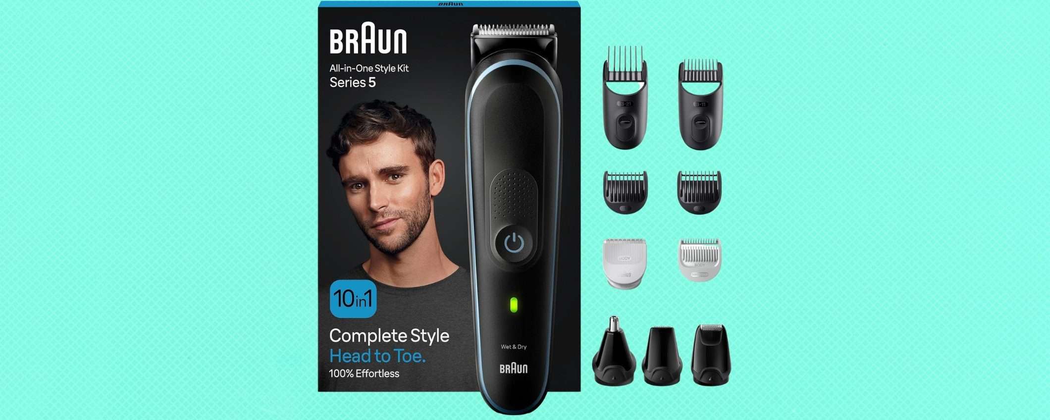 Regolabarba e tagliacapelli Braun a 39,99 euro: 47% di sconto con le Offerte di Primavera Amazon