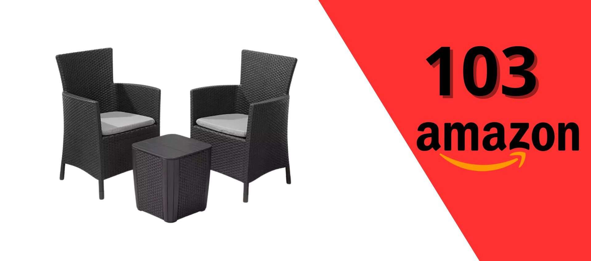 Arreda il balcone con stile: set Keter in offerta a meno di 105€