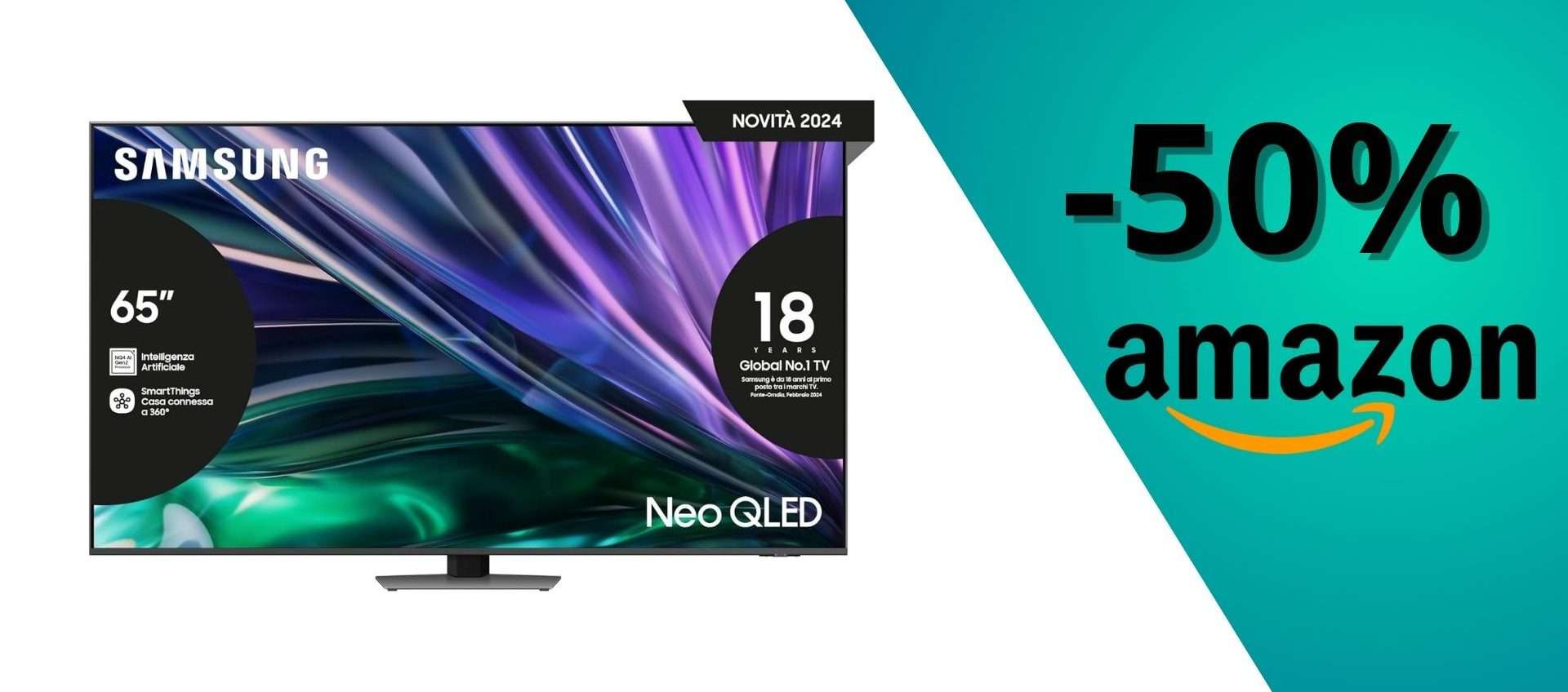 Samsung QLED 4K Mini LED da 65 Samsung QLED 4K Mini LED da 65