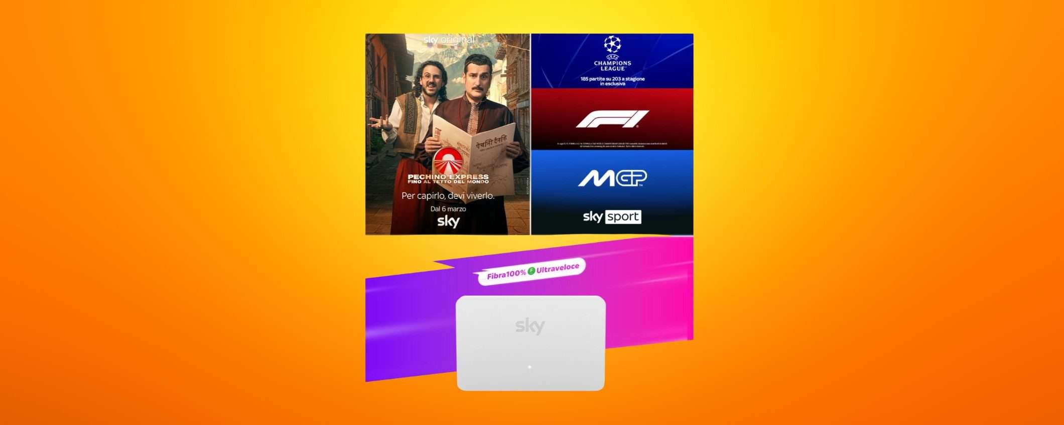 Sky WiFi in offerta con Sky TV e Sky Sport: l'offerta SUPER CONVENIENTE Sky WiFi in offerta con Sky TV e Sky Sport: l'offerta SUPER CONVENIENTE