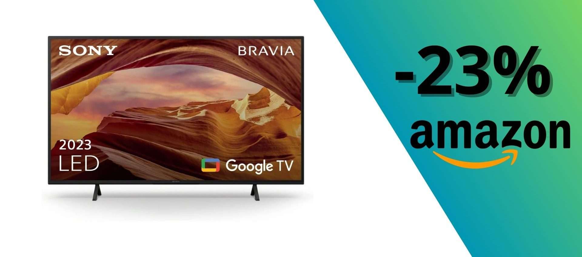 TV LED Sony BRAVIA 4K Ultra HD con un IMPERDIBILE sconto del 23% (Amazon) TV LED Sony BRAVIA 4K Ultra HD con un IMPERDIBILE sconto del 23% (Amazon)