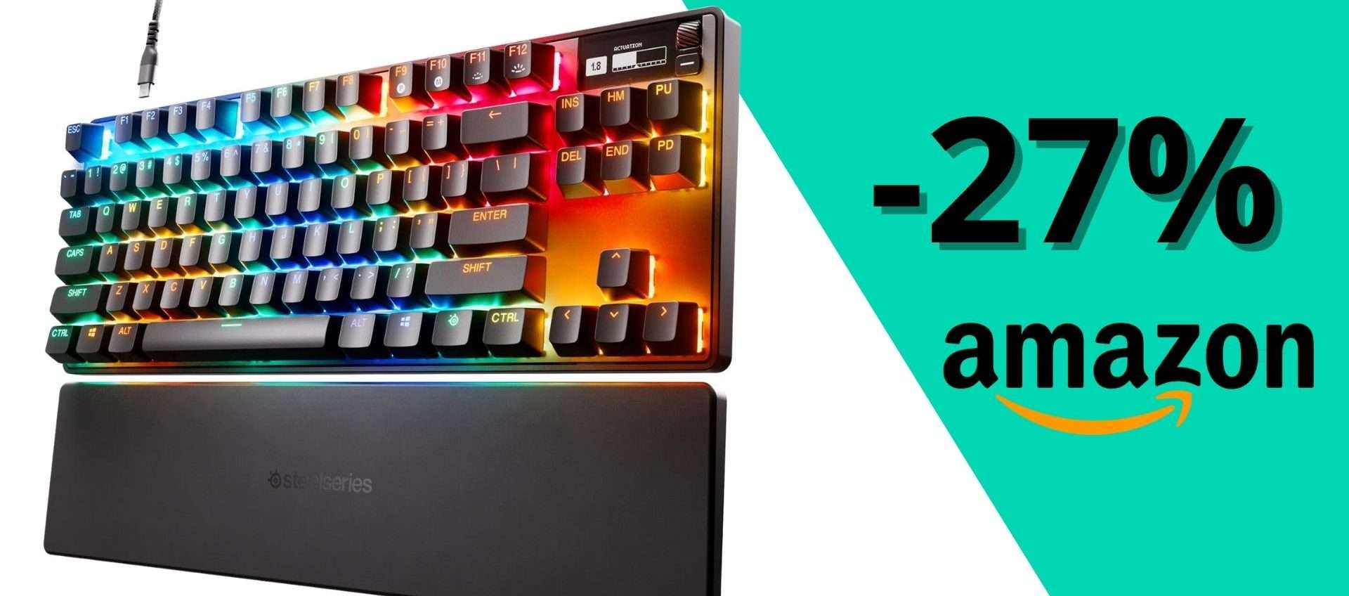 SteelSeries Apex Pro TKL a 159,99€: tastiera gaming HyperMagnetic in offerta (-27%) SteelSeries Apex Pro TKL a 159,99€: tastiera gaming HyperMagnetic in offerta (-27%)