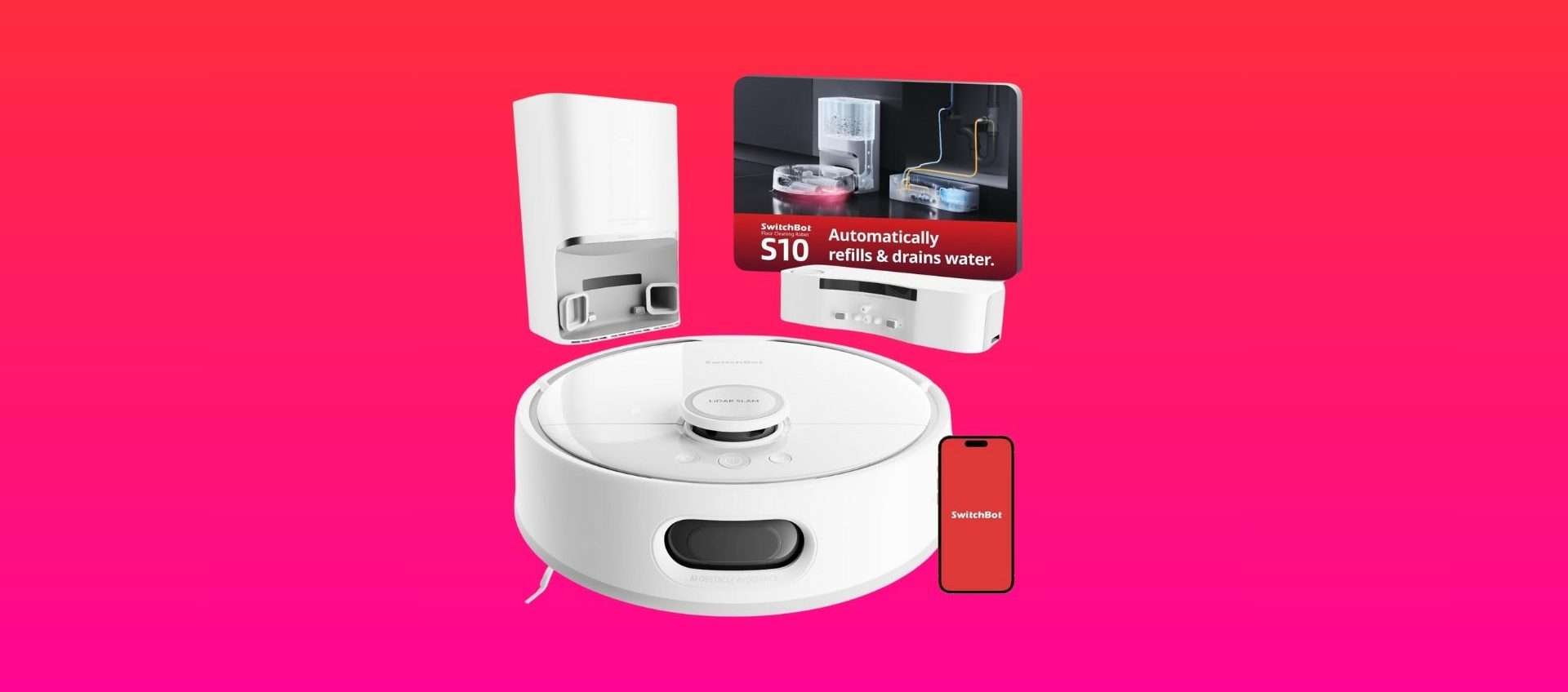 Robot aspirapolvere SwitchBot S10 in offerta: oggi è tuo a metà prezzo Robot aspirapolvere SwitchBot S10 in offerta: oggi è tuo a metà prezzo