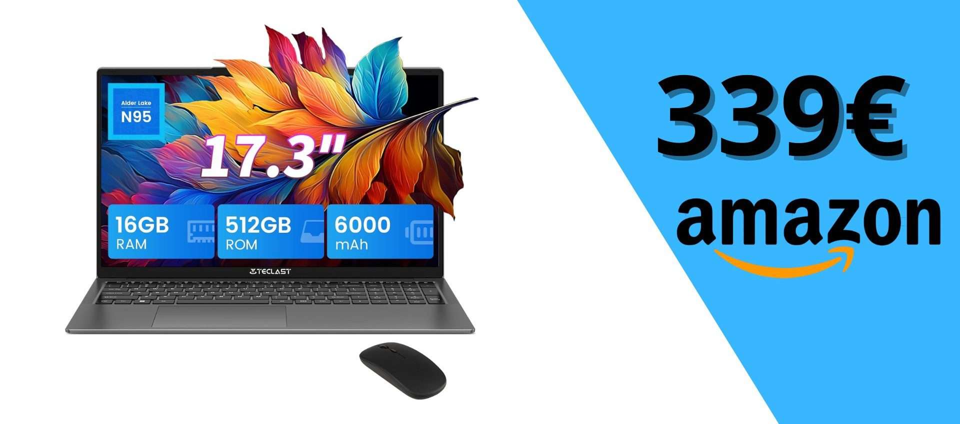 Laptop con DISPLAY ENORME (17,3